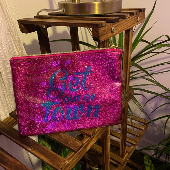 Flight 001 Glitter Travel Pouch - Get Out Of Town - Picture 4 of 6